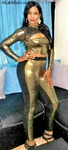 athletic Dominican Republic girl Yoselin from Santo Domingo DO24276